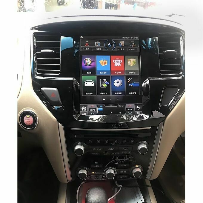 Witson Vertical full dashboard Tesla Style android radio with AC and steering wheel control.