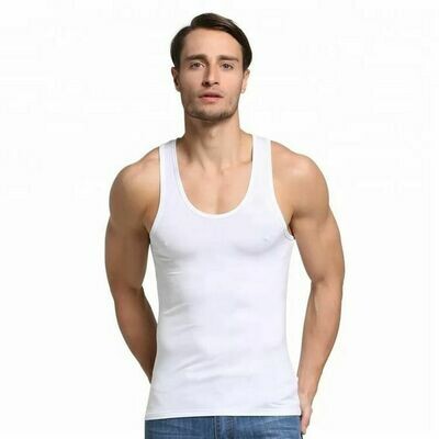 Men white vest (3 pieces)