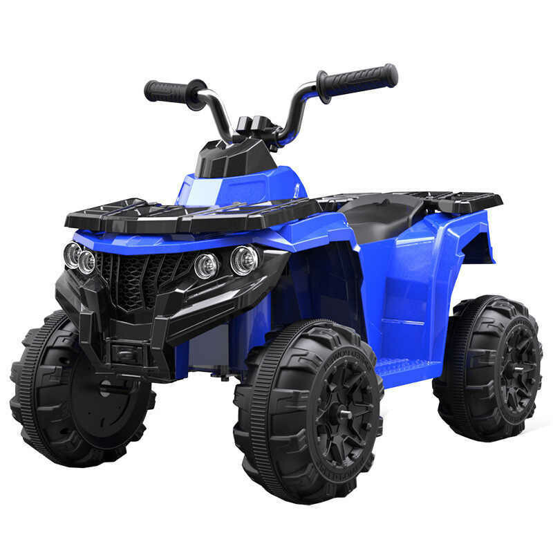 Children's four-wheel electric ride on toy car (blue)