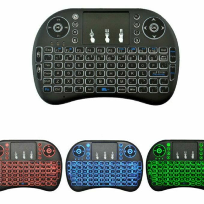 I8 mini keyboard backlit 3 color 2.4G wireless MINI keyboard air mouse remote control support tv box