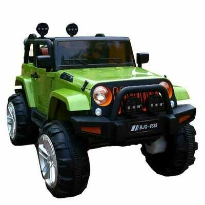 Jeep children12v kids electric ride on toy car supports remote control / manual driving - Green
