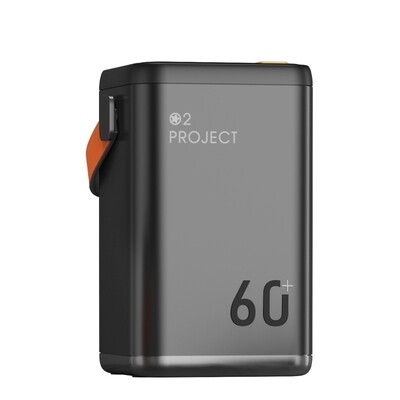 O2 Project Power Bank 60000 mAh Backup Battery - Black