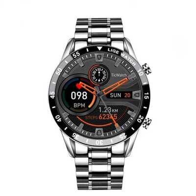 1.3 inch high-definition round screen Lige-M8 smartwatch - Silver