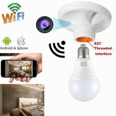 Lamp Holder with Wireless Camera 1080P Wi-Fi IP CAM Indoor Security