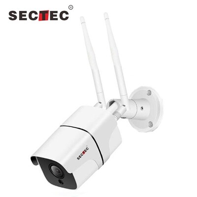 SECTEC TUYA HD 2MP IP67 Heavy-duty Metal Weatherproof Outdoor Wireless Camera Wifi Security IP Camera