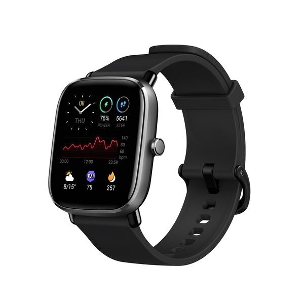 Amazfit GTS 2 mini Health and Fitness Smart Watch with Super-light a14 Days' Battery Life, 70+ Sports for Android and IOS (black)