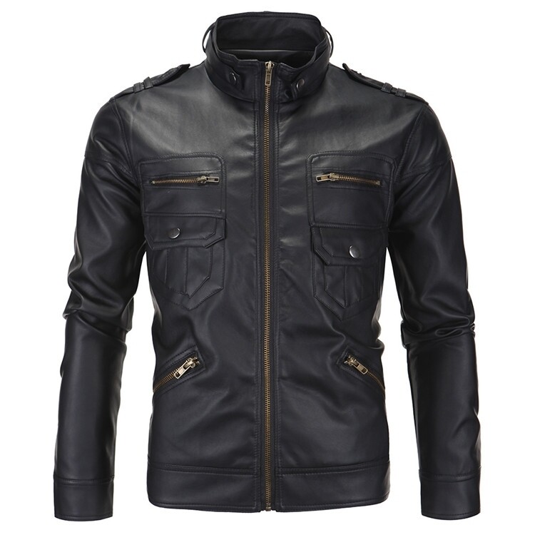 Men's Classy Leather jacket | black