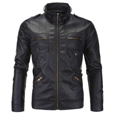 Men's Classy Leather jacket | black