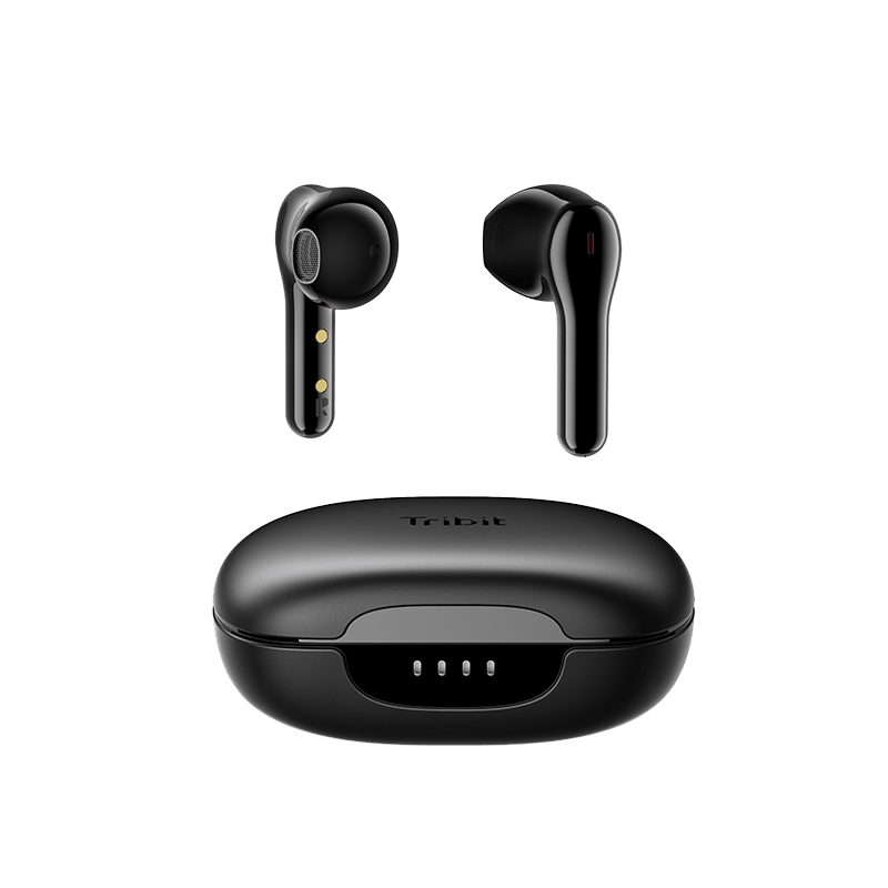 Tribit FlyBuds C2 Wireless Earbuds Bluetooth 5.2 Earbuds Qualcomm QCC3040, 4Mics CVC 8.0 Call Noise Canceling Crystal-Clear Calls Comfortable Earbuds 32H Playtime Wireless Bluetooth Headphones,