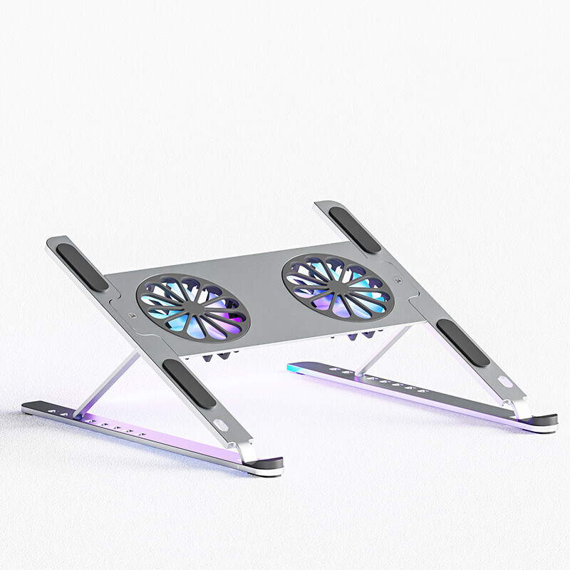 Aluminum Alloy Adjustable Laptop Stand With Cooling Fan