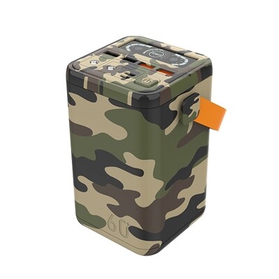 O2 Project Power Bank 60000 mAh Backup Battery - camouflage