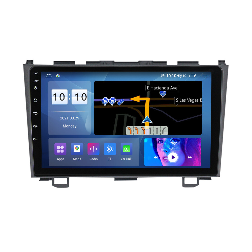 Honda CR-V Android touch screen smart custom car stereo radio 9 inch, with bluetooth, GPS, Android auto and Apple Carplay 2gb 32gb. 2006, 2007, 2009, 2010, 2011