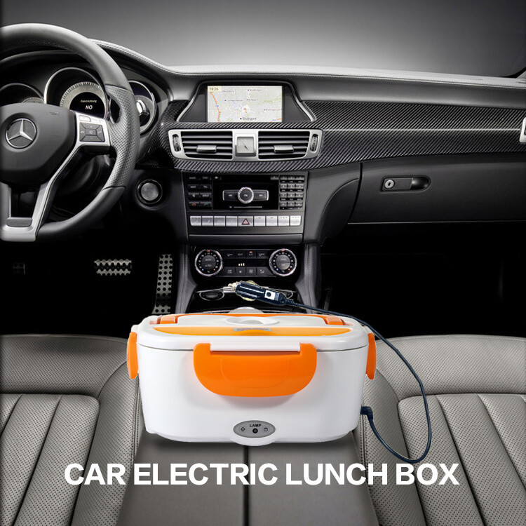 Multi Function Portable Office, Car Tiffin Electric Stainless Steel Heating Bento Lunch Box AC110v 240v/