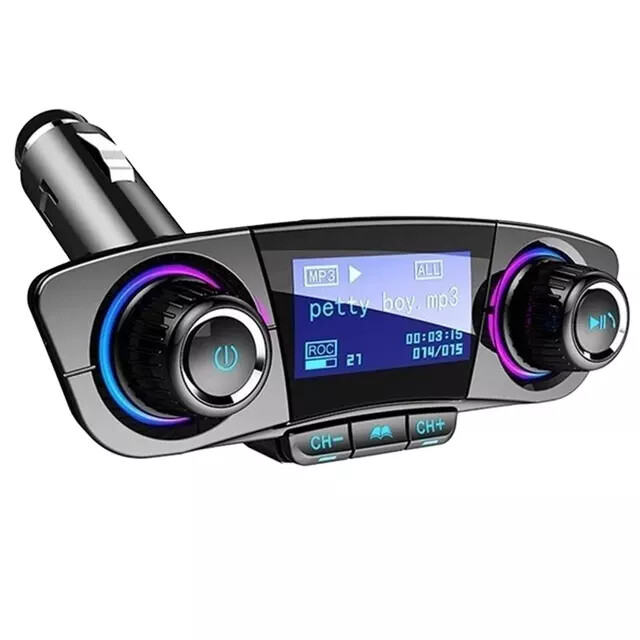 New Design BT06 Car FM Transmit Mp3 Player Chargers Receiver Dual Port Device Connection Fm Transmitter BT Car Kit Hands Free