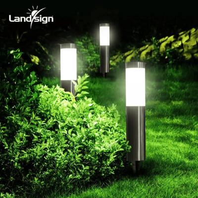 2 Pieces/Set Solar path light 3 LED outdoor garden waterproof landscape light suitable for lawn, courtyard, walkway, deck, driveway