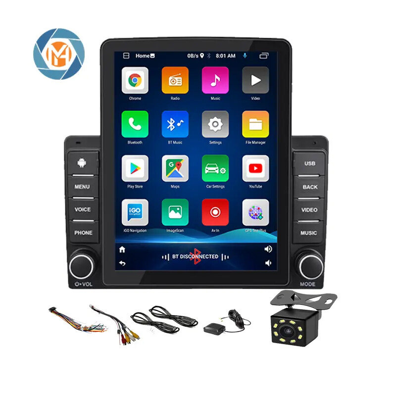 Universal 2 Din Head Unit 9.5 Inch Android Car Radio IPS Vertical Touch Screen Stereo GPS Navigation Radio Car DVD Player
