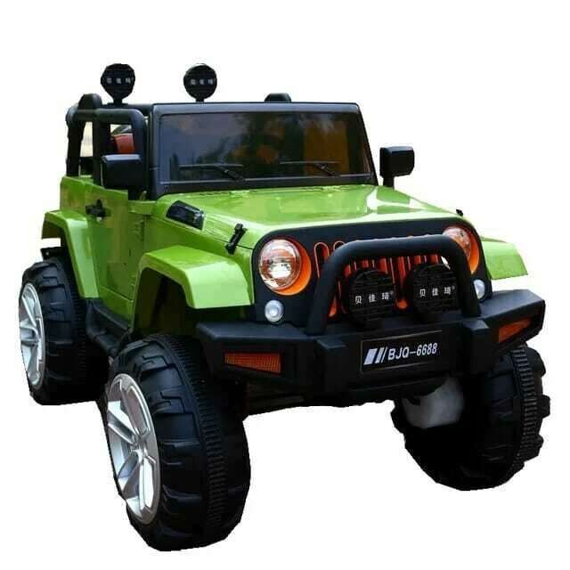 Jeep children 12v kids electric ride on toy  with remote control | Green