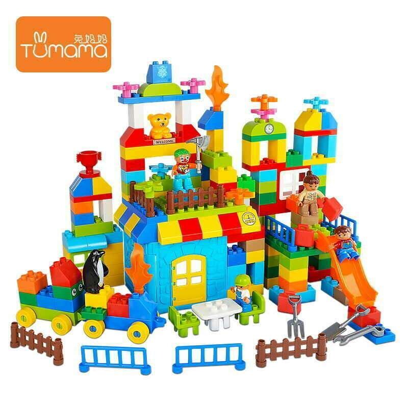 Building Blocks Funnel Slide Blocks Diy Bricks Toys