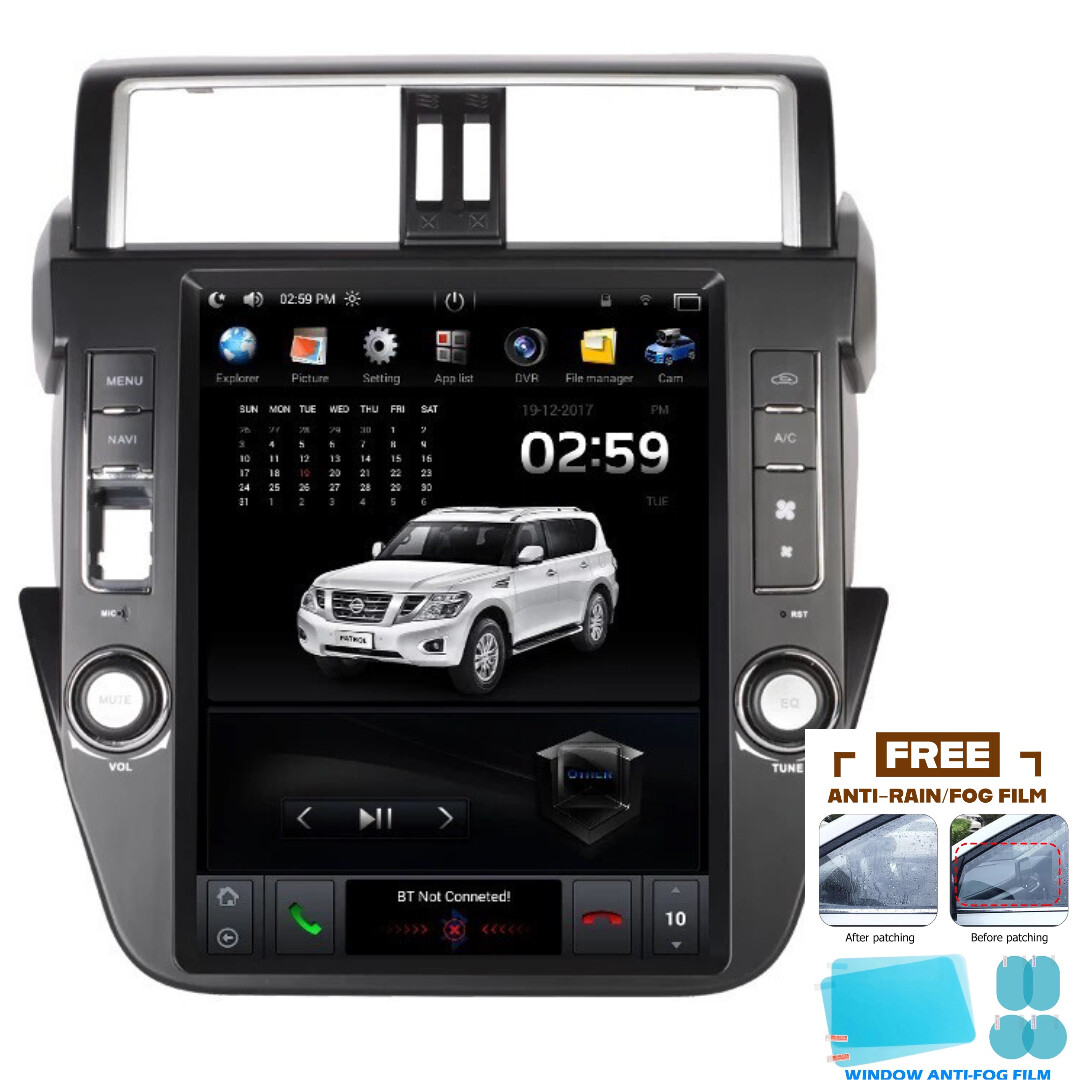 12.1 inch navi toyota Prado android car stereo tesla radio(Screen dashboard)