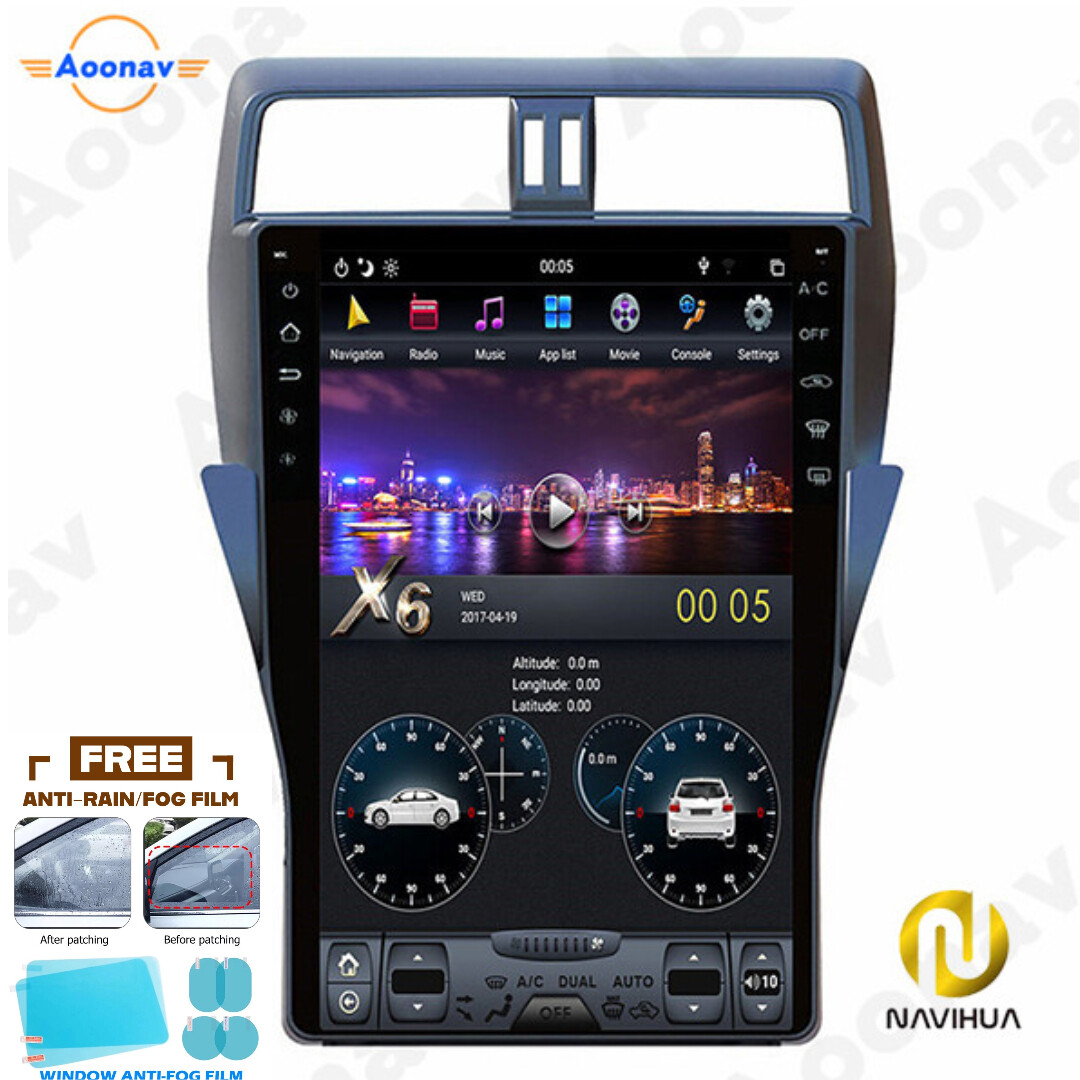 13.6 inch Navi toyota Prado android car stereo tesla radio(Screen Dashboard)
