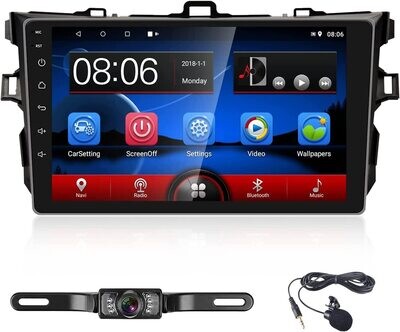 Toyota Corolla Android touch screen smart custom car stereo radio 9 inch, with bluetooth, GPS, Android auto and Apple Carplay 2gb 32gb. 2008