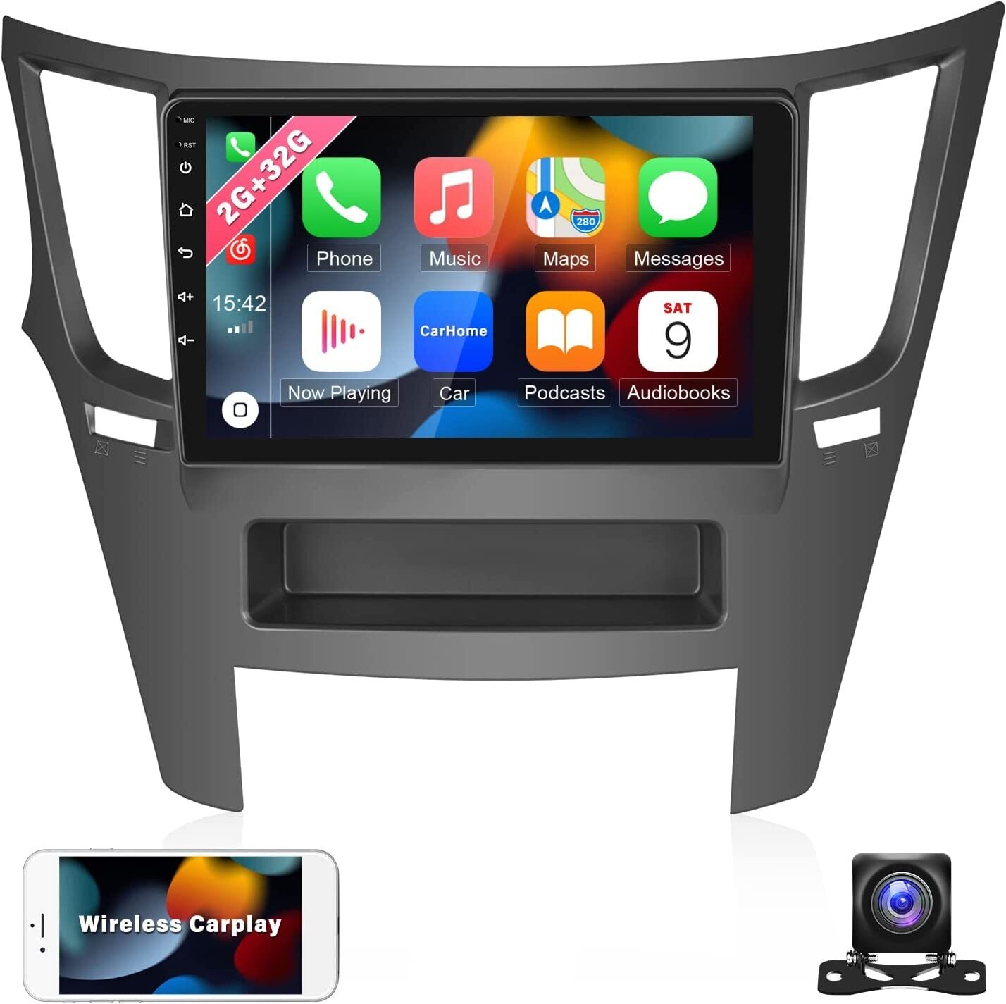 Subaru Legacy/Outback Android touch screen smart custom car stereo radio 9 inch, with bluetooth, GPS, Android auto and Apple Carplay 2gb 32gb. 2010, 2011, 2012, 2013, 2014