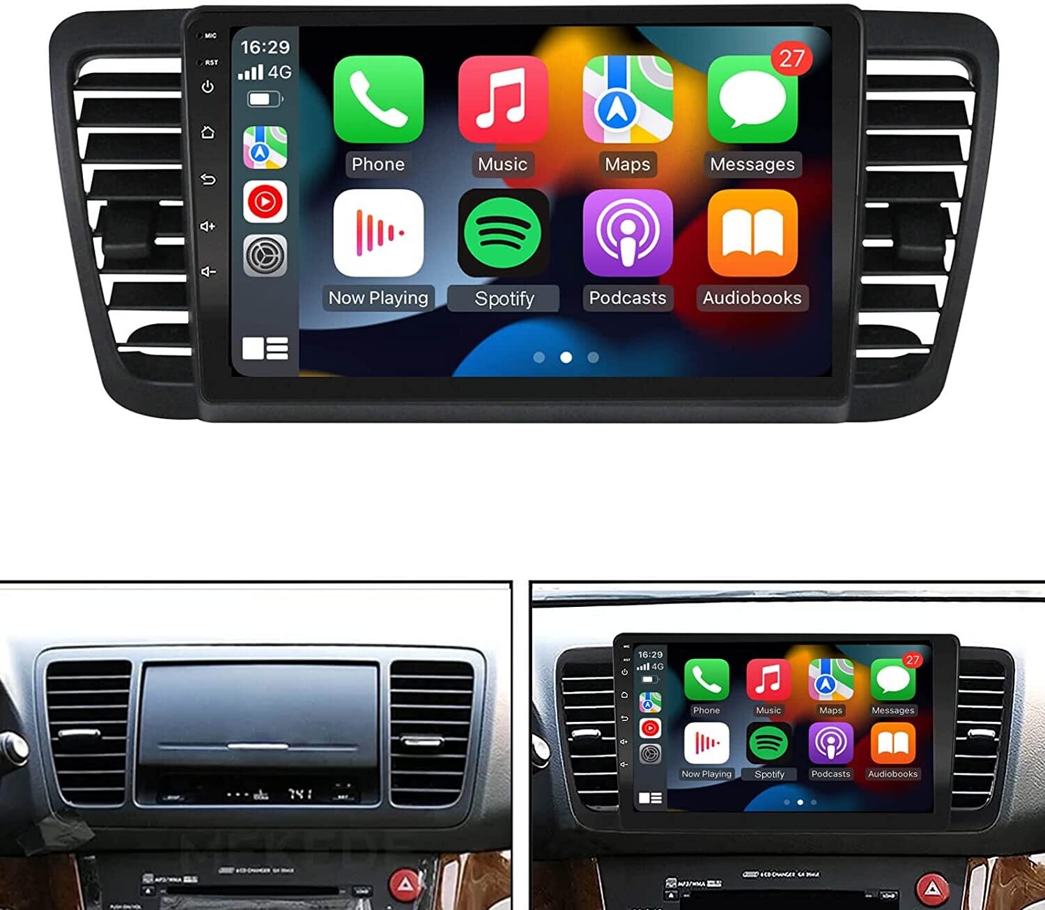 Subaru Legacy/Outback Android touch screen smart custom car stereo radio 9 inch, with bluetooth, GPS, Android auto and Apple Carplay 2gb 32gb. 2004, 2005, 2006, 2007, 2008, 2009