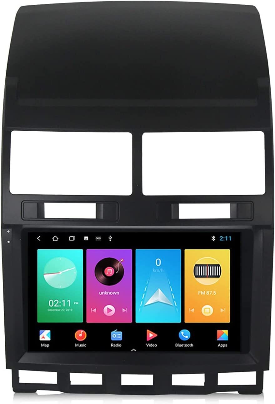 Volkswagen Touareg Android touch screen smart custom car stereo radio 9 inch, with bluetooth, GPS, Android auto and Apple Carplay 2gb 32gb. 2003, 2004, 2005, 2006, 2007, 2008, 2009, 2010