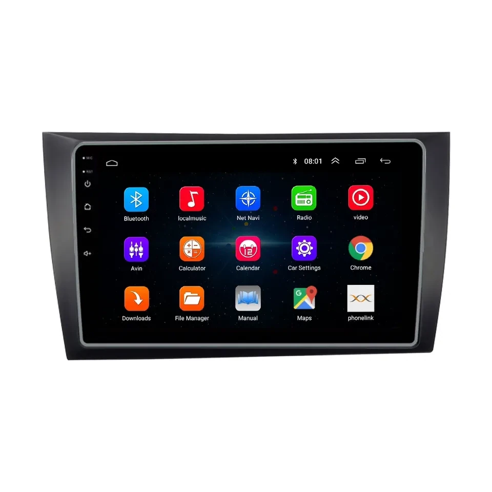 Volkswagen Golf 6 Android touch screen smart custom car stereo radio 9 inch, with bluetooth, GPS, Android auto and Apple Carplay 2gb 32gb. 2008, 2009, 2010, 2011, 2012