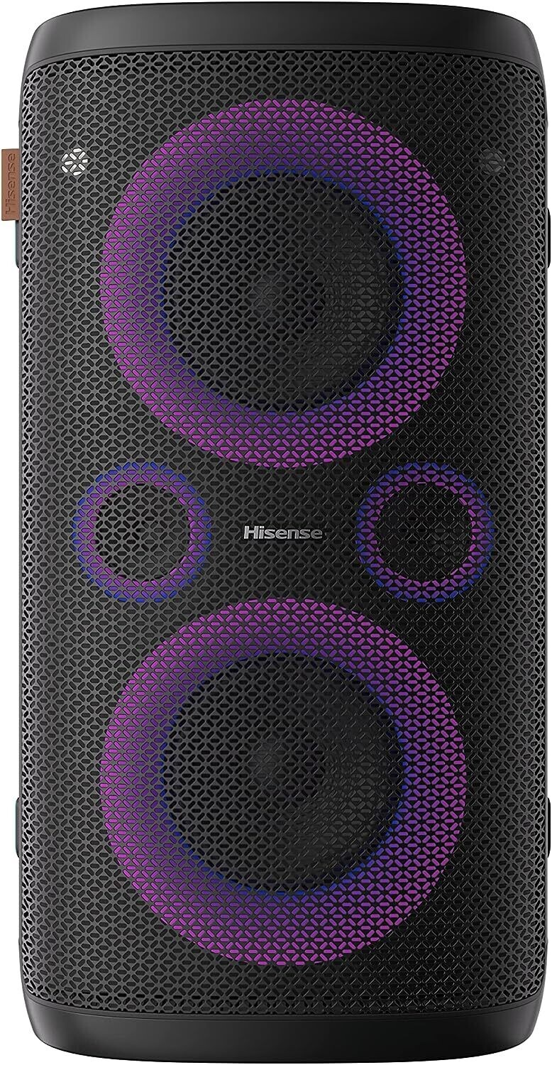 Hisense Ultimate Wireless Outdoor/Indoor Party Speaker with subwoofer, 2.0CH, 300W,