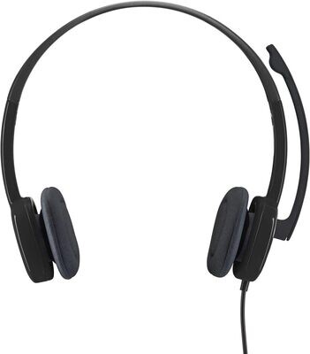 Logitech 3.5 mm Analog Stereo Headset H151 with Boom Microphone - Black