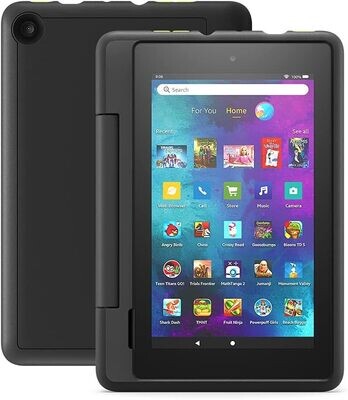Fire 7 Kids Pro tablet, 7" display, ages 6+, 16 GB, Black