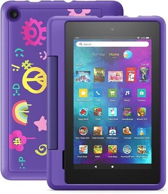 Fire 7 Kids Pro tablet, 7" display, ages 6+, 16 GB, Doodle