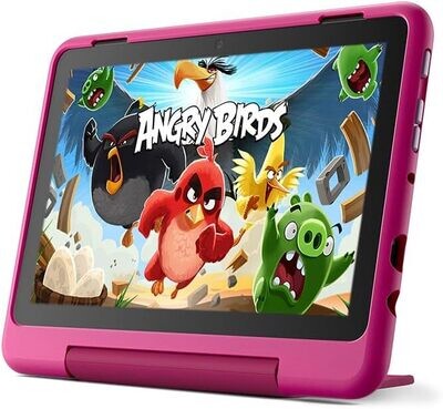 Amazon Fire HD 8 Kids Pro tablet- 2022, ages 6-12 | 8" HD screen, slim case for older kids, ad-free content, parental controls, 13-hr battery, 32 GB, Rainbow Universe