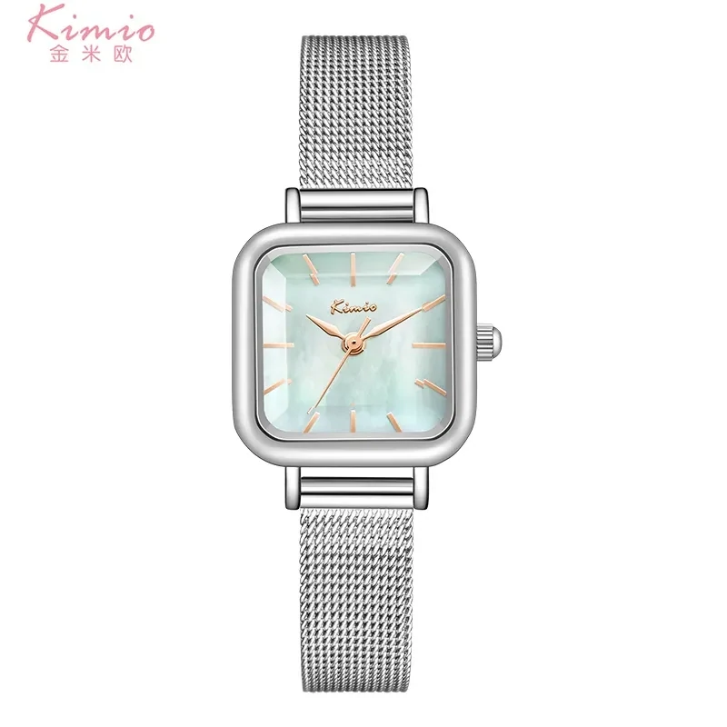 Crystal Green Silver Luxury Valentines Gift Watch-K6598S-XZ1WWQ