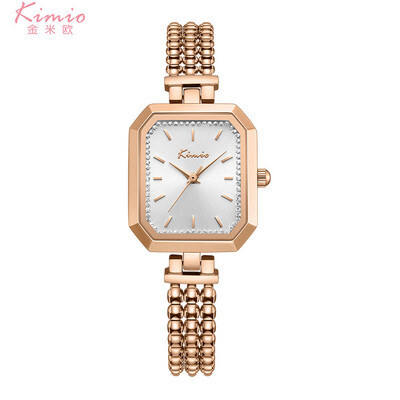 Rhinestone Quartz Watch Ladies Giff Watches-White Gold -K6580S-XZ1RRW