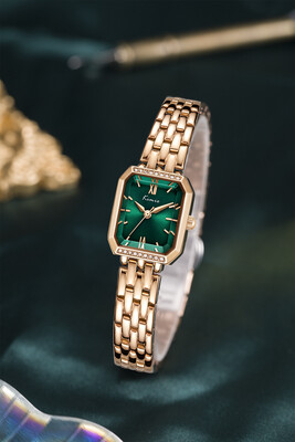 Gold Green Ladies WristWatch -K6525S-XD1RRQ