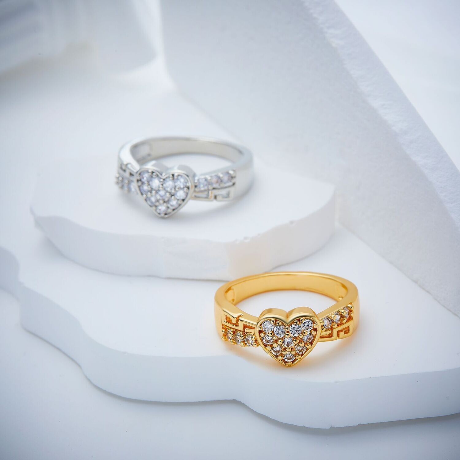 vintage fashion gold and silver plated rings