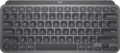 Logitech MX Keys Mini Minimalist Wireless Illuminated Keyboard, Compact, Bluetooth, USB-C, for Apple macOS, iOS, Windows, Linux, Android - Graphite