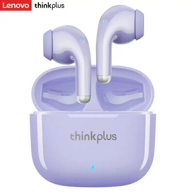 Lenovo Original LP40 plus TS Earphones Wireless Bluetooth 5.1 sport Noise Reduction Headphones Touch Control 250Mah 2022 New-Purple