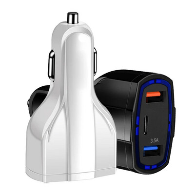 QC3.0 PD Cellular type C and Usb fast mobile car charger