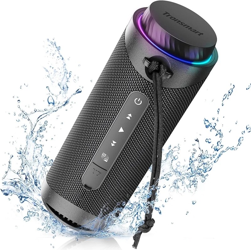 Tronsmart T7 Portable Bluetooth Speakers with 30W 360° Surround Sound, Bluetooth 5.3, Enhanced Bass, Wireless Stereo Pairing, Custom EQ via APP, IPX7 Waterproof Speaker for Party, Home, Outdoor