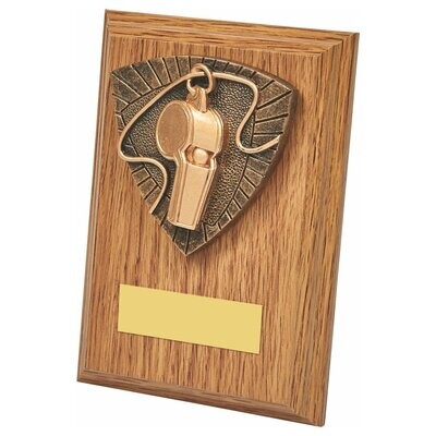 Football Officials Wood Plaque (Available In 2 Options)