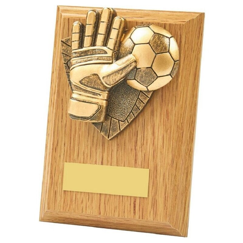Goal Keeper Wood Plaque