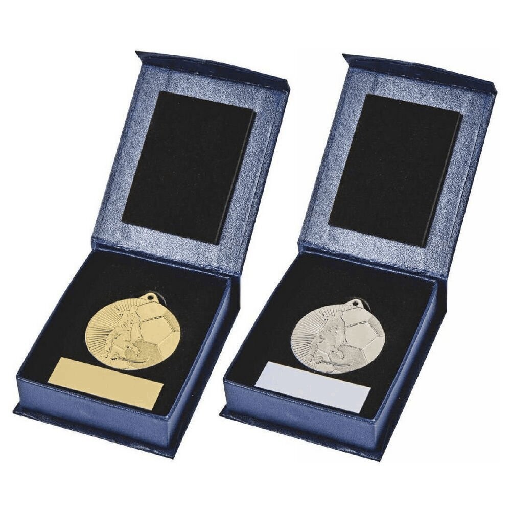 Economy Football 45mm Medal In Box  (Available In 2 Options)