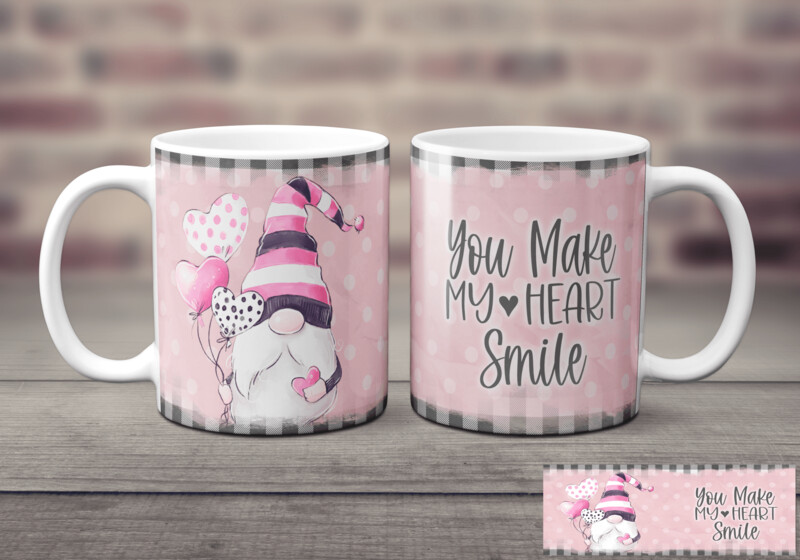 You Make Me Smile Gnome Mug