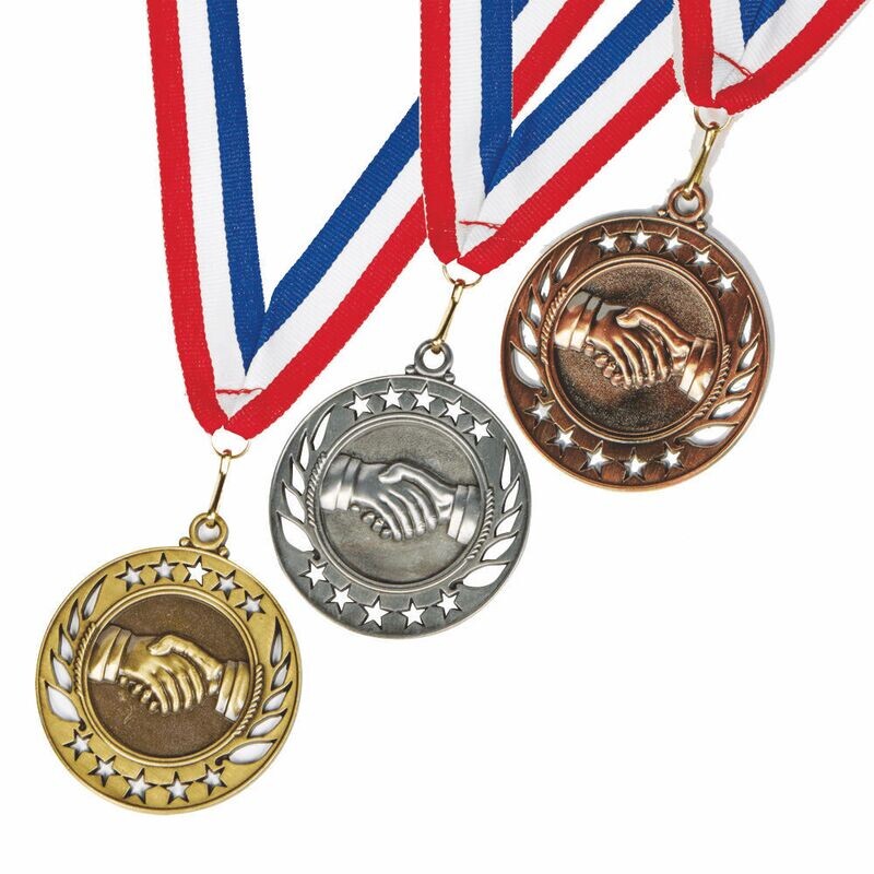 Medal Handshake/Victory