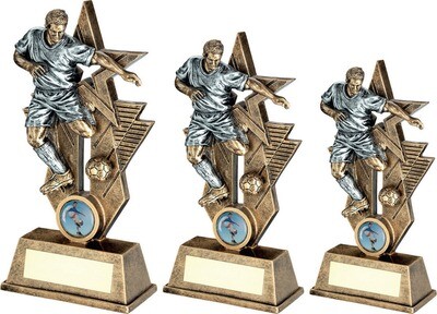 Resin Male Footballer Award (Available in 3 Sizes)