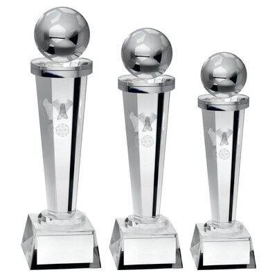 Football Glass Award (In 3 Sizes)