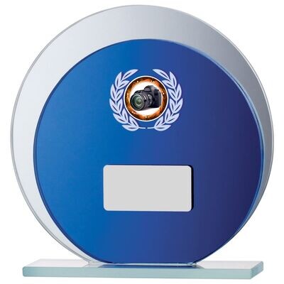 Multisport Glass Award Blue (In 3 Sizes)